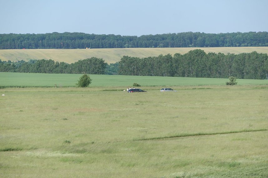 Die Sprengung einer Bombe