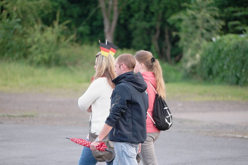 Erstes Public Viewing in Nordhausen