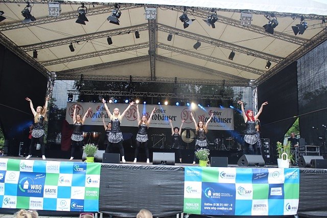 Das Tanzstudio Radeva gab auf dem Rolandsfest die Highlights ihres Repertoires zum Besten