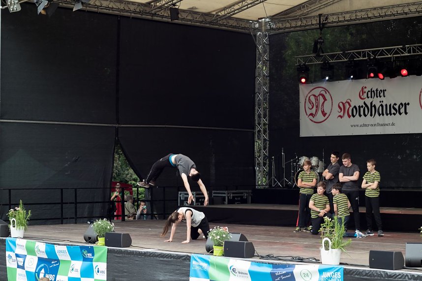 Insgesamt 17 Choreographien zeigte die Tanzschule Taimba zum diesj&auml;hrigen Rolandsfest auf der Theaterb&uuml;hne