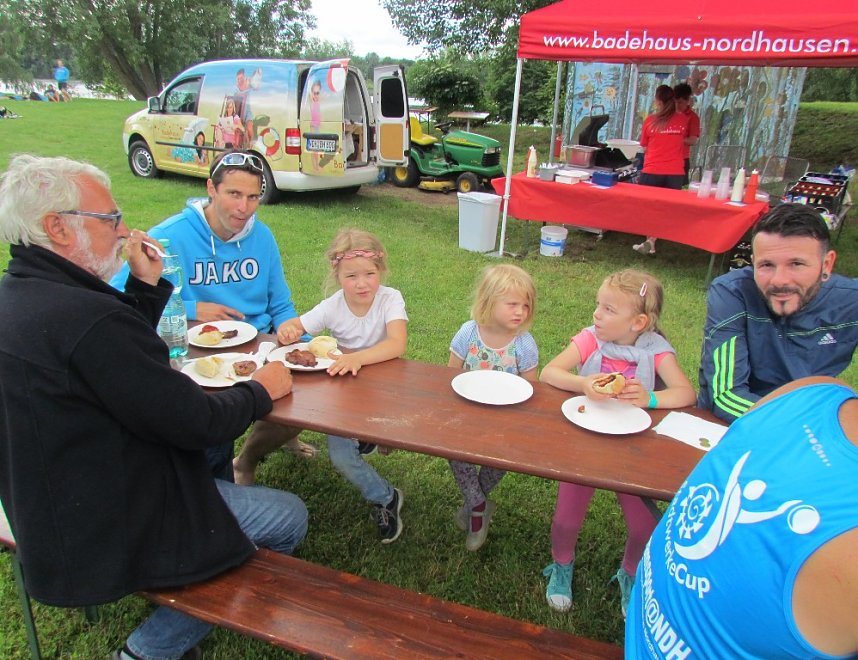 Toller Sport am Kiesteich-Strand
