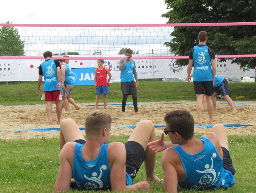 Toller Sport am Kiesteich-Strand