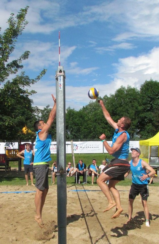 Toller Sport am Kiesteich-Strand