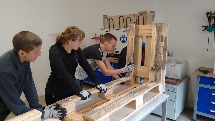 Europaletten mal anders - Entstehensprozess