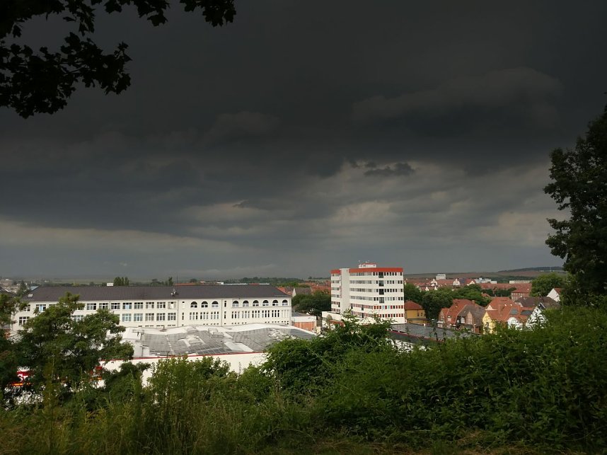 Dunkle Wolken &uuml;ber Nordhausen