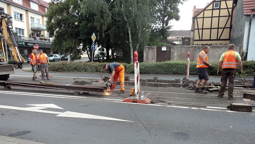 Schwerstarbeit in Gluthitze