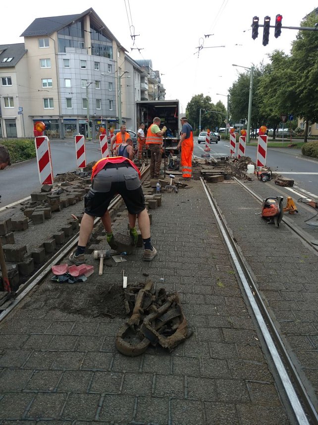 Schwerstarbeit in Gluthitze