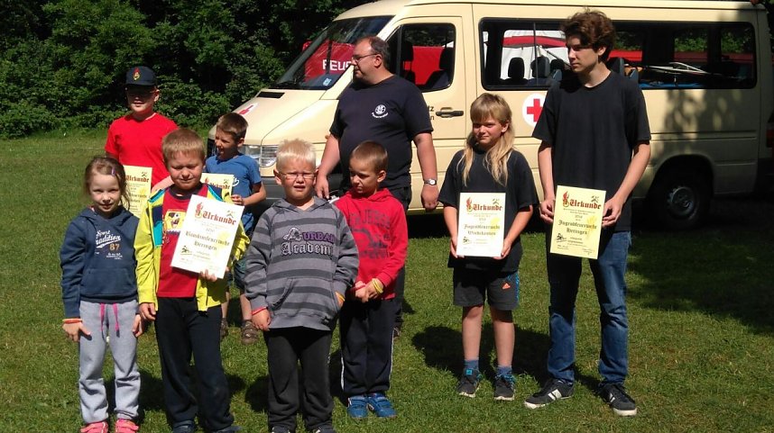 Jugendfeuerwehren auf der Feuerkuppe