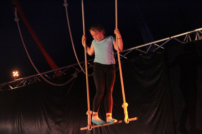 Zirkus macht stark - 55 Kinder konnten diese Woche im Zappelini Zelt ihr eigenes St&uuml;ck proben