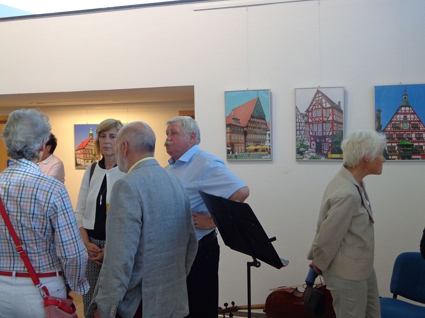 Vernissage in der Galerie der Kreissparkasse Nordhausen