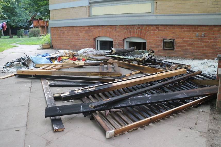 Brand in der "Frohen Zukunft" in Nordhausen