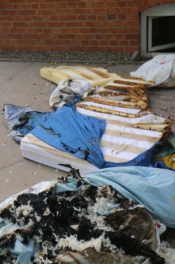 Brand in der "Frohen Zukunft" in Nordhausen