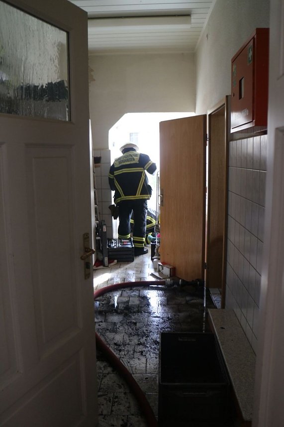 Brand in der "Frohen Zukunft" in Nordhausen