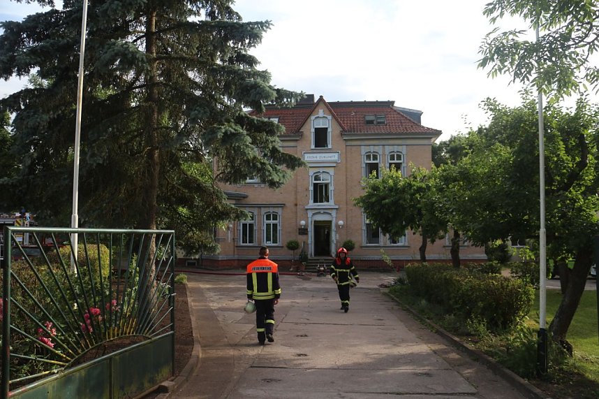 Brand in der "Frohen Zukunft" in Nordhausen