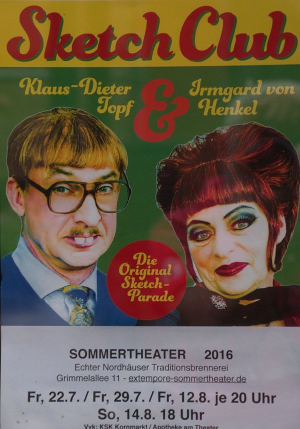 Peter Blei im "Sketch Club" - Irmgard von Topf & Klaus-Dieter Henkel pr&auml;sentierten ihr neues Programm