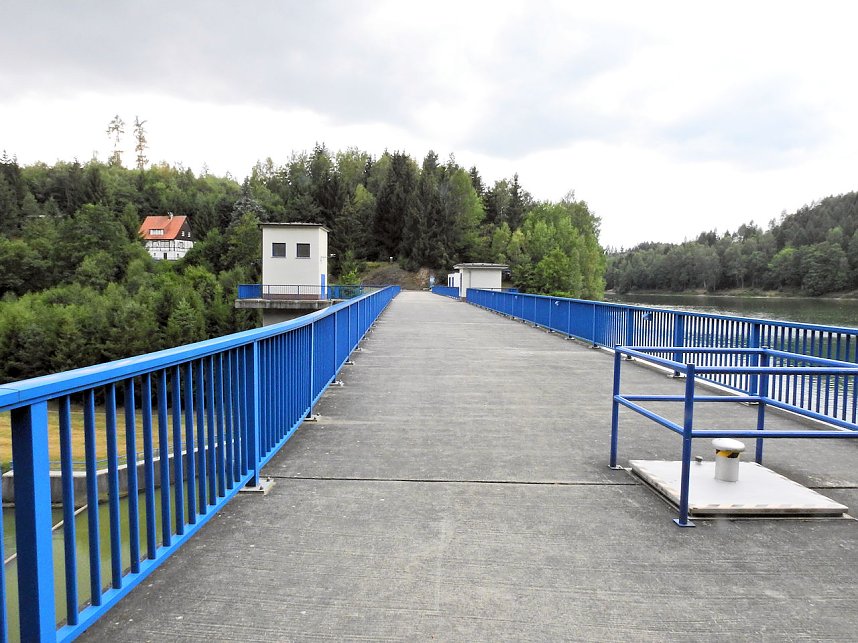 Peter Blei unterwegs an der Talsperre Wippra