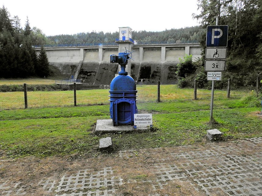Peter Blei unterwegs an der Talsperre Wippra