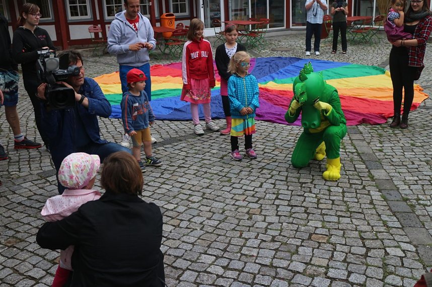Tabaluga zu Besuch im Jugendg&auml;stehaus Rothleimm&uuml;hle