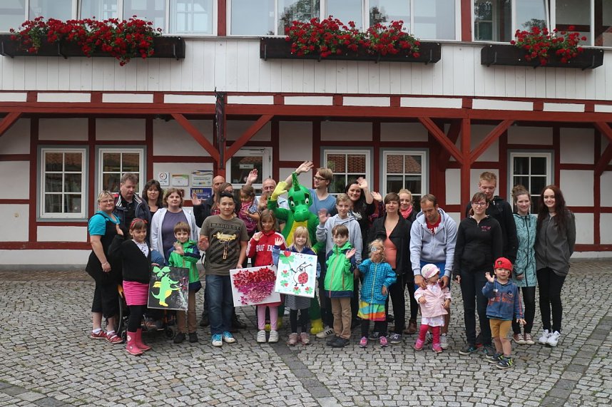 Tabaluga zu Besuch im Jugendg&auml;stehaus Rothleimm&uuml;hle