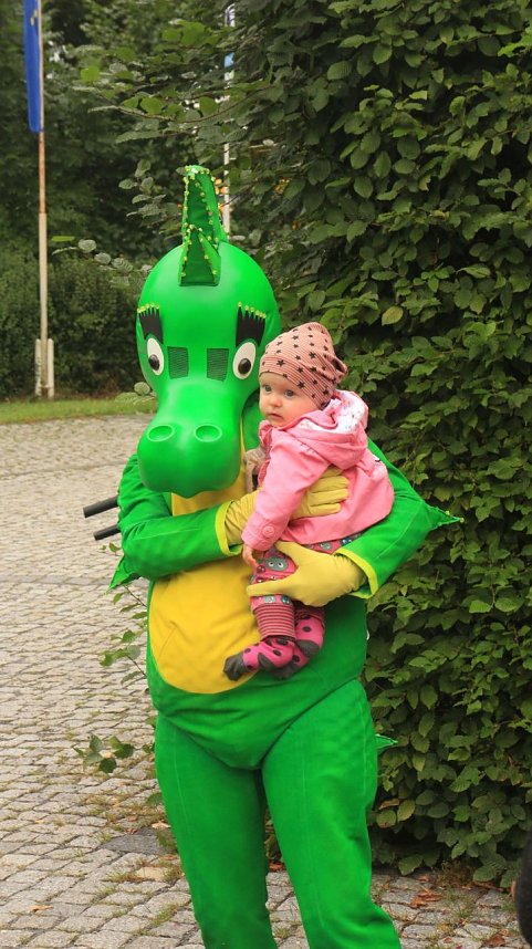 Tabaluga zu Besuch im Jugendg&auml;stehaus Rothleimm&uuml;hle