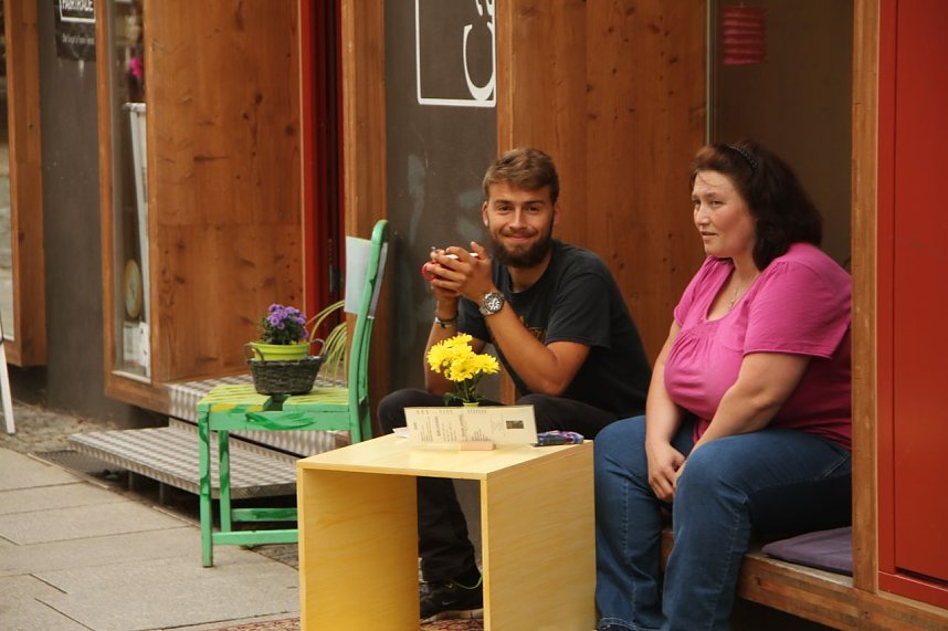 Die Altstadtoriginale um Hannechen Vogelstange er&ouml;ffneten heute Nachmittag das 22. Nordh&auml;user Altstadtfest