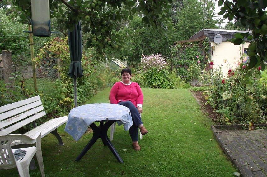 Untern Apfelbaum ist Brigitte Heines Lieblingsplatz.