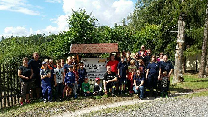 Jugendfeuerwehr der Gemeinde Werther im Schullandheim Harzrigi