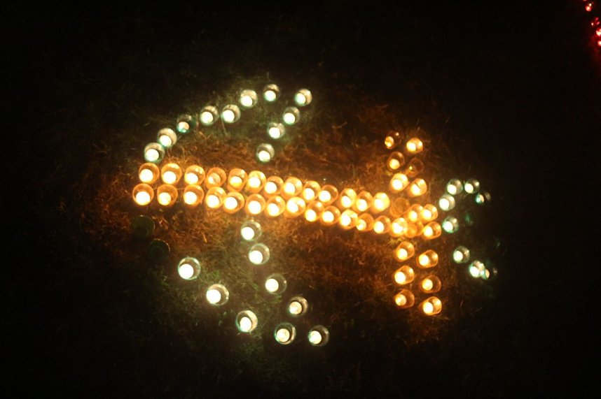 Lichterfest 2016 auf dem Petersberg in Nordhausen