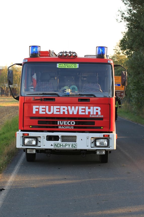 Unfall zwischen H&uuml;nstein und Hainrode