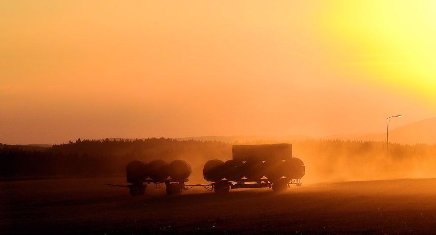 Sonnenuntergang bei Hasselfelde