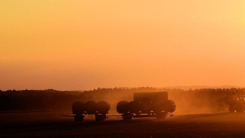 Sonnenuntergang bei Hasselfelde