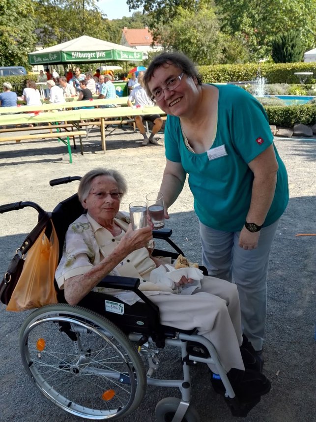 Die Bewohner des Sonnenhofs auf dem Ilfelder Herbstmarkt