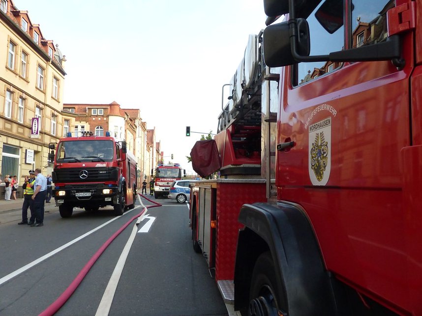 Wohnungsbrand mit vier Verletzten