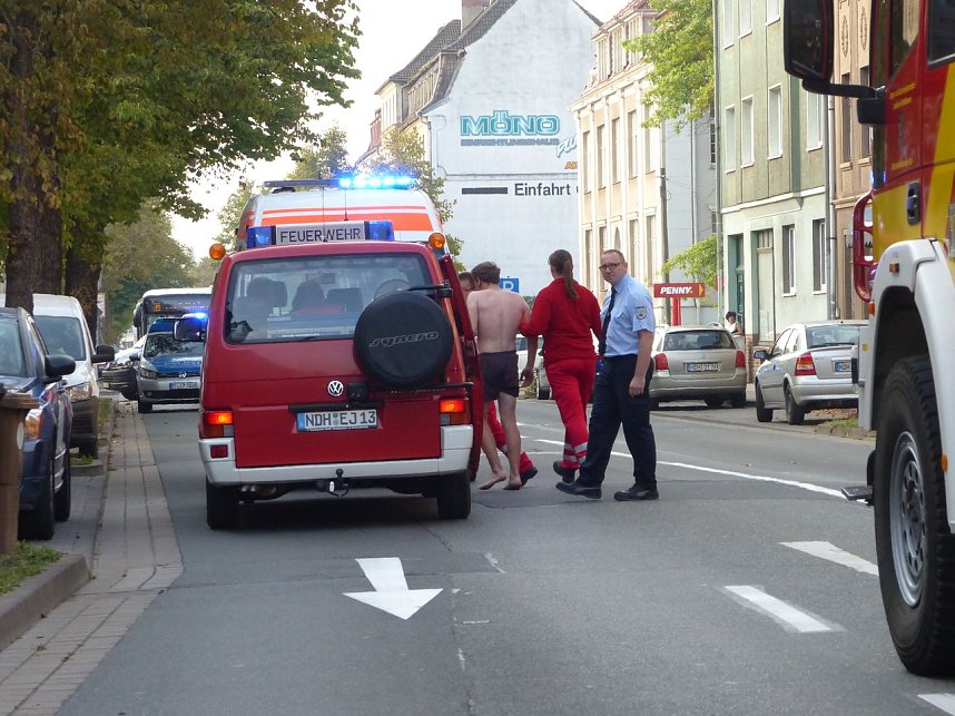 Wohnungsbrand mit vier Verletzten