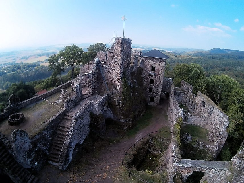 Burgruine Hohnstein von "oben"