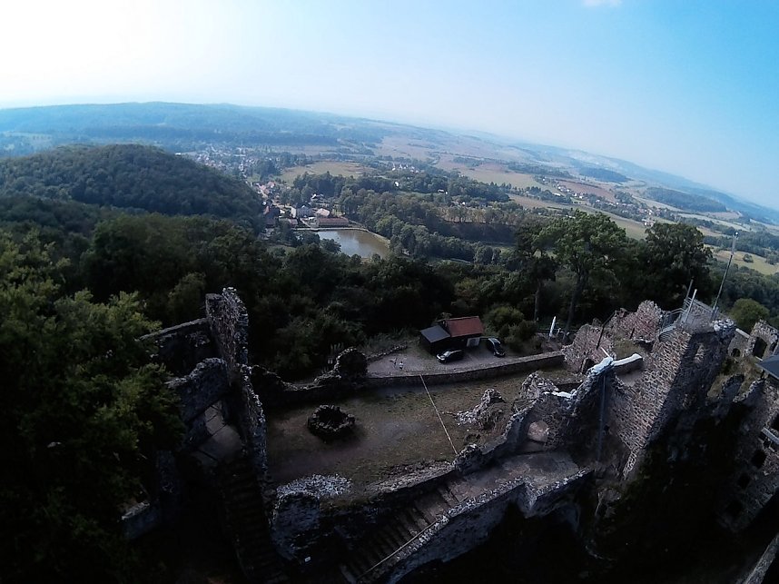 Burgruine Hohnstein von "oben"