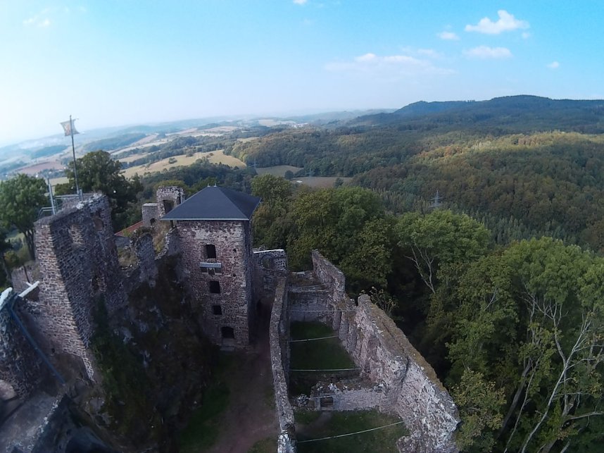 Burgruine Hohnstein von "oben"
