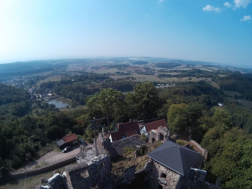 Burgruine Hohnstein von "oben"