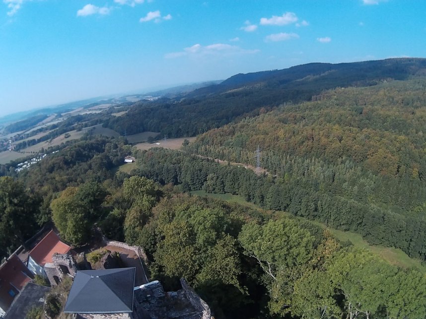 Burgruine Hohnstein von "oben"