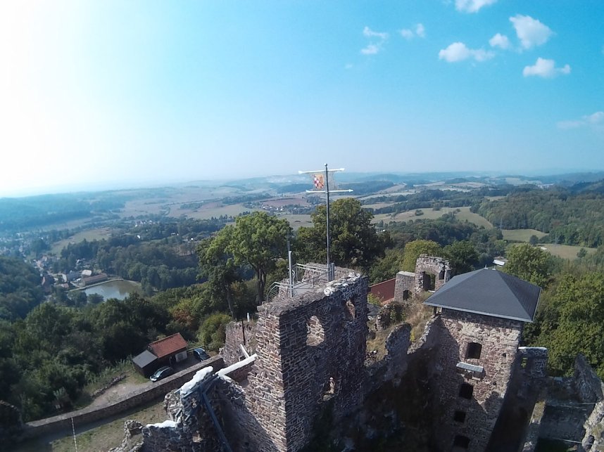Burgruine Hohnstein von "oben"
