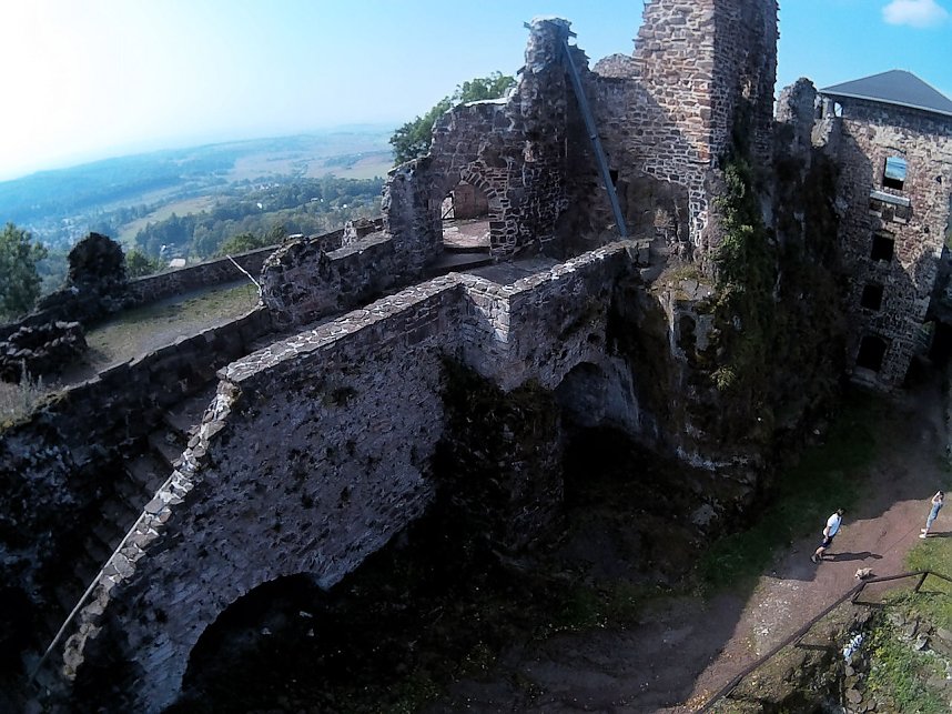Burgruine Hohnstein von "oben"