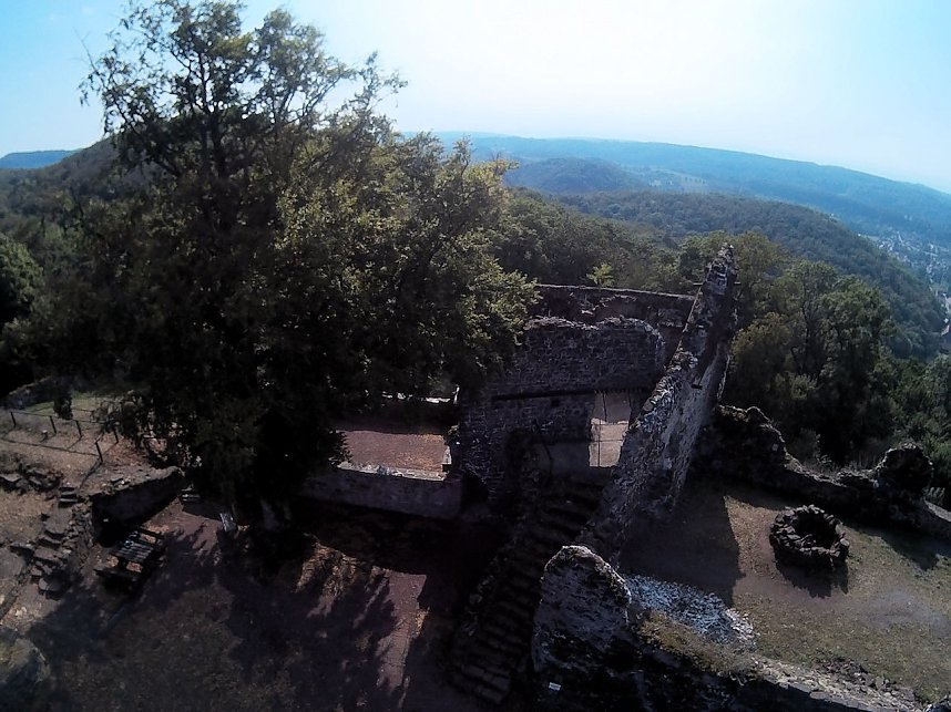 Burgruine Hohnstein von "oben"