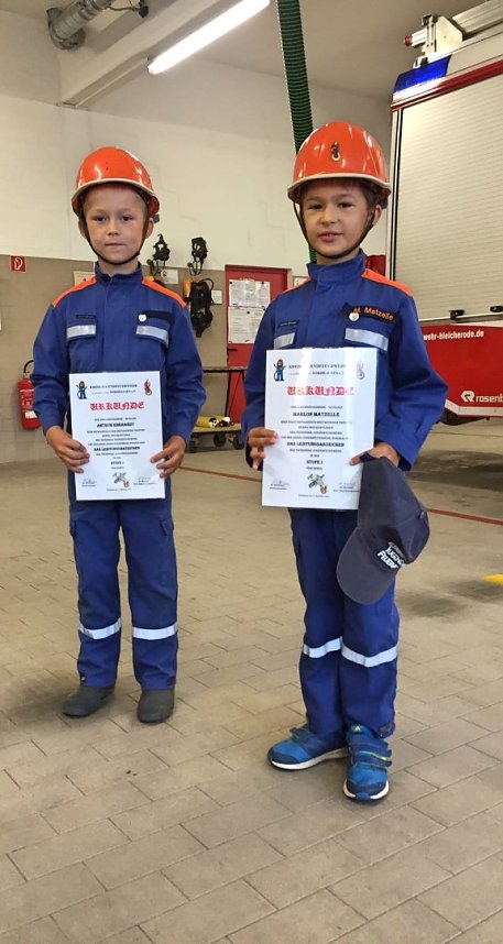 Die erste gro&szlig;e Pr&uuml;fung f&uuml;r den Nordh&auml;user Feuerwehrnachwuchs ist bestanden