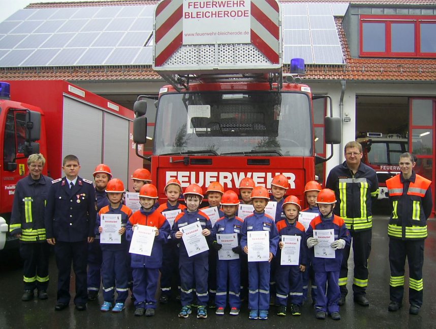 Die erste gro&szlig;e Pr&uuml;fung f&uuml;r den Nordh&auml;user Feuerwehrnachwuchs ist bestanden