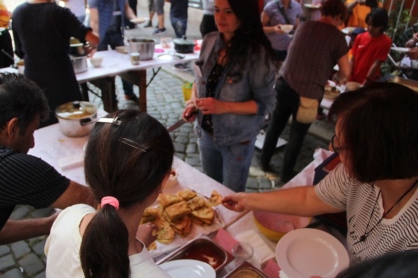 Essen der Kulturen in der Kurzen Meile