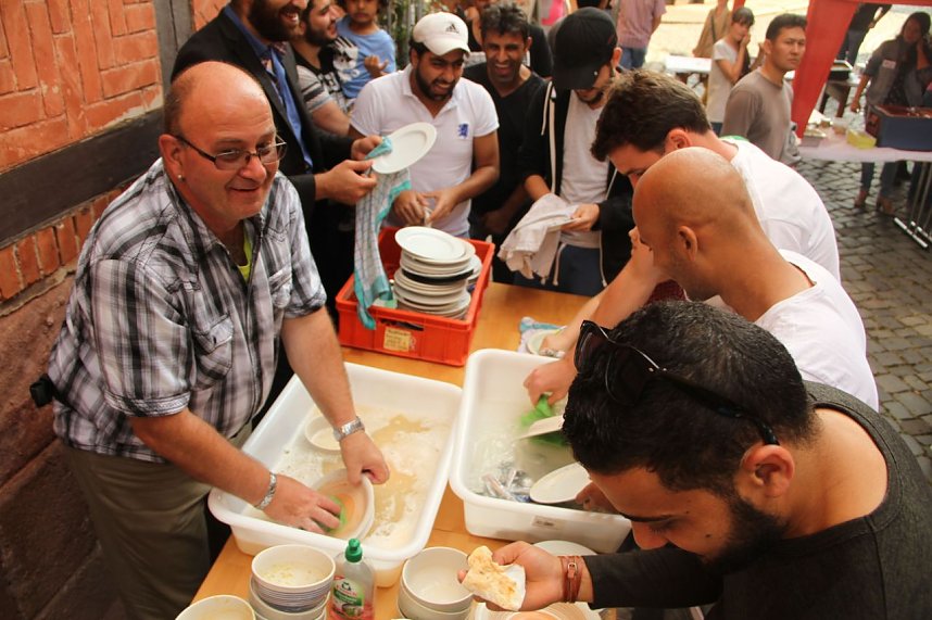 Essen der Kulturen in der Kurzen Meile