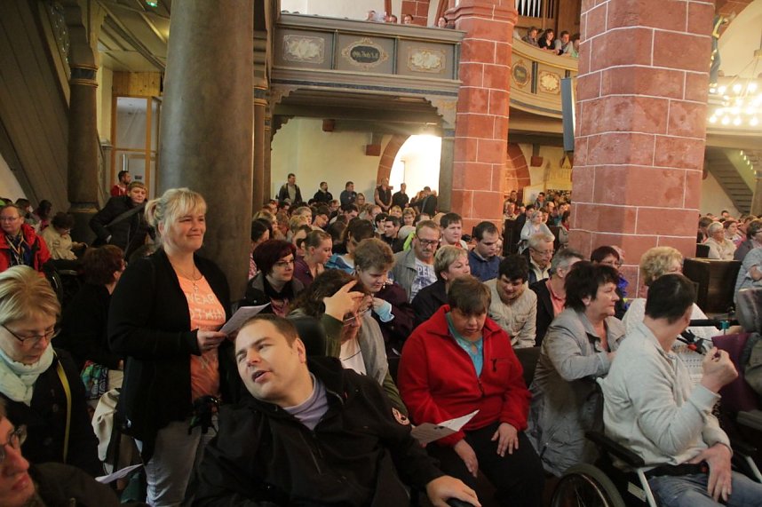 Erntedank Gottesdienst der Nordth&uuml;ringer Lebenshilfe