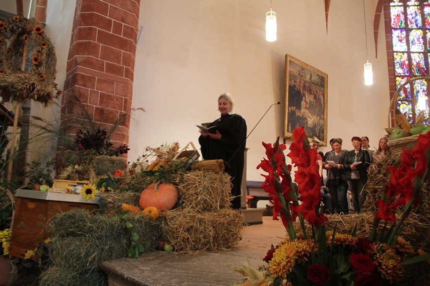 Erntedank Gottesdienst der Nordth&uuml;ringer Lebenshilfe