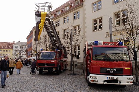 Feuerwehr auf dem Rathausplatz