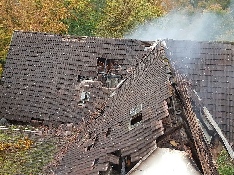 Feuer in Steierbergklinik